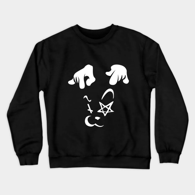 CAT (White on black). Crewneck Sweatshirt by SJBTees